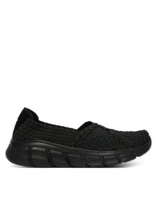 Skechers Baleriny Bobs B Flex 117323/BBK Czarny. Czarne balerinki Skechers, bez wzorów, z materiału, bez obcasa, bez zapięcia. Za 249,99 zł.