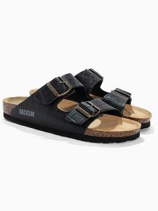 BACKSUN Klapki "Bali" w kolorze czarnym rozmiar: 36. Czarne klapki Backsun, bez wzorów, ze skóry, z otwartym noskiem, bez obcasa. Za 130,99 zł.