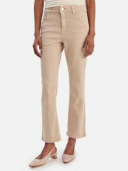 Marella Jeansy Sfinge 2615131261 Beżowy Slim Fit. Brązowe jeansy Marella, bez wzorów, z jeansu. Za 439,99 zł.