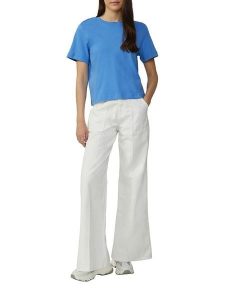 S.Oliver Koszulka w kolorze niebieskim rozmiar: 46. Niebieskie bluzki s.Oliver, s, bez wzorów, z bawełny, bez kołnierzyka, bez ramiączek. Za 43,99 zł.