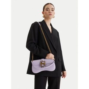 Torebka Just Cavalli. Fioletowe torebki klasyczne Just Cavalli, bez wzorów, bez dodatków. Za 665,99 zł.