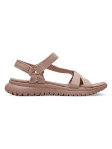 S.Oliver Sandały w kolorze szaroróżowym rozmiar: 37. Różowe sandały s.Oliver, bez wzorów, z otwartym noskiem, bez obcasa, bez zapięcia. Za 100,75 zł.