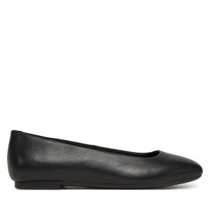 Baleriny ECCO. Czarne balerinki ecco, bez wzorów, bez obcasa, bez zapięcia. Za 379,99 zł.