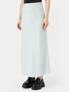 Pieces Spódnica midi Franan 17116541 Błękitny Regular Fit. Niebieskie spódnice Pieces, xl, bez wzorów, z syntetyku, midi. Za 79,99 zł.