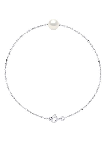 Pearl Addict Srebrna bransoletka z perłą rozmiar: onesize. Białe bransoletki Pearl Addict, z perłą, srebrne. Za 130,99 zł.