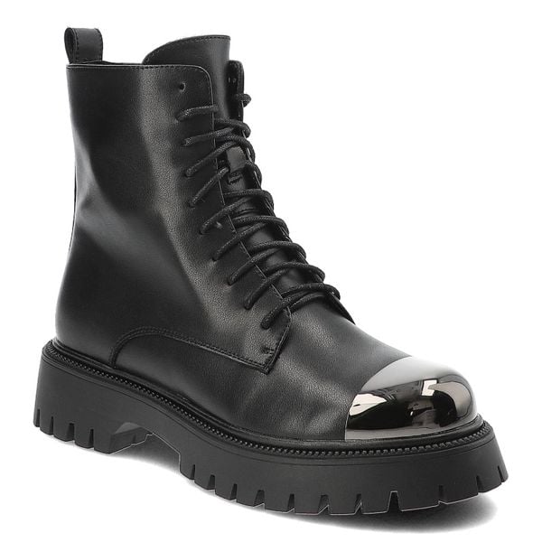 Czarne Botki Filippo Ocieplane Obuwie Damskie. Czarne botki Filippo, bez wzorów, z gumy, bez obcasa, bez zapięcia. Za 289,00 zł.