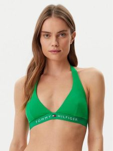 Tommy Hilfiger Góra od bikini UW0UW05813 Zielony. Zielone bikini TOMMY HILFIGER, bez wzorów, z syntetyku. Za 119,99 zł.
