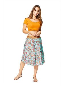 Aller Simplement Spódnica w kolorze turkusowo-czerwonym rozmiar: 34-40. Czerwone spódnice Aller Simplement, bez wzorów, klasyczne, midi. Za 68,45 zł.