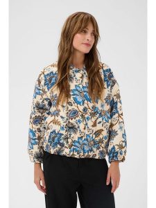 Kaffe Kurtka przejściowa w kolorze beżowym rozmiar: L/XL. Brązowe kurtki Kaffe, l, bez wzorów, bez kaptura. Za 173,99 zł.