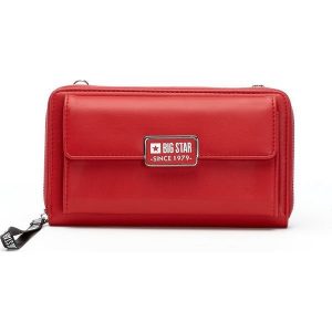 Czerwona Stylowa Torebka Damska Big Star. Czerwone listonoszki Big Star Accessories, bez wzorów, ze skóry ekologicznej, na ramię, bez dodatków. Za 119,00 zł.