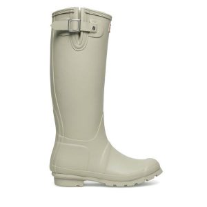 Kalosze Hunter. Zielone kalosze Hunter, bez wzorów. Za 279,99 zł.