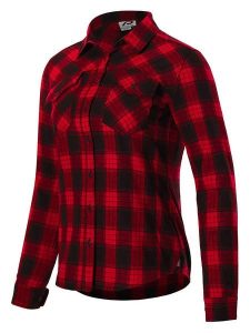 Protective Koszula kolarska "Rockabilly" w kolorze czerwonym rozmiar: 46. Czerwone koszule Protective, bez wzorów, z materiału, bez kołnierzyka, bez ramiączek. Za 125,45 zł.