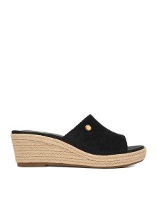 Beverly Hills Polo Club Espadryle EO-R26SS03470 Czarny. Czarne espadryle Beverly Hills Polo Club, bez wzorów, z materiału, bez obcasa. Za 249,99 zł.
