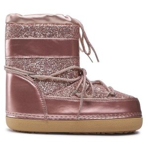 Śniegowce DeeZee. Czerwone buty zimowe DeeZee, bez obcasa, bez zapięcia. Za 131,97 zł.