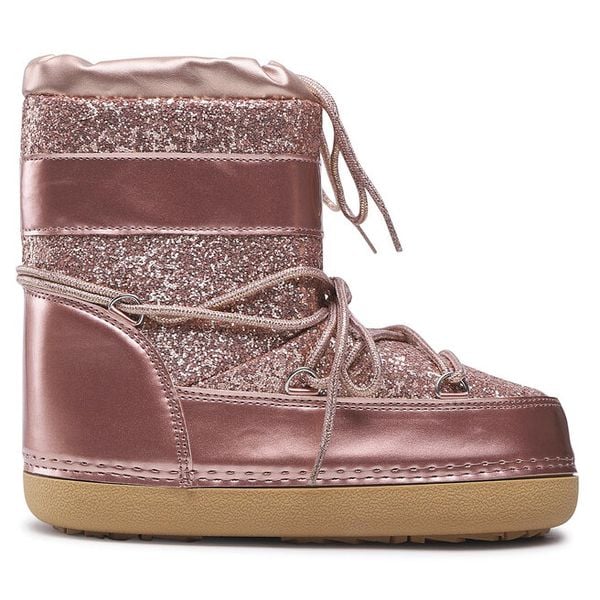 Śniegowce DeeZee. Czerwone buty zimowe DeeZee, bez obcasa, bez zapięcia. Za 149,99 zł.