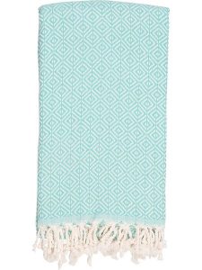 My Hamam Chusta hammam w kolorze turkusowym - 180 x 100 cm rozmiar: onesize. Niebieskie apaszki i chusty My Hamam, bez wzorów, z bawełny. Za 118,56 zł.