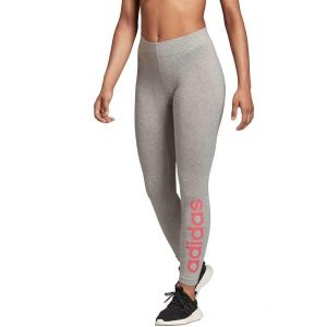 Legginsy damskie do treningu Adidas W Essentials Linear Tight szare. Szare legginsy ADIDAS, bez wzorów, z bawełny. Za 119,00 zł.