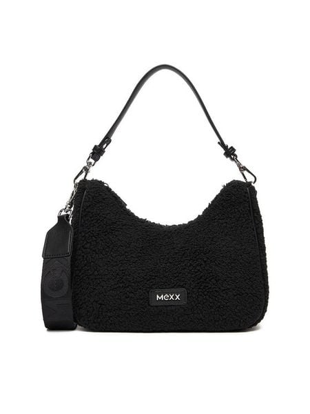 MEXX Torebka C-MEXX-L-032-08 Czarny. Czarne torebki klasyczne Mexx, bez wzorów, z materiału, bez dodatków. Za 169,99 zł.