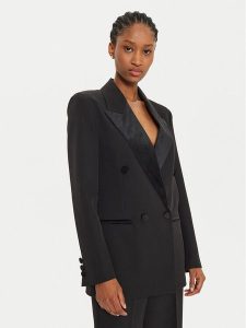 ViCOLO Marynarka TS0315 Czarny Regular Fit. Czarne marynarki i żakiety ViCOLO, m, bez wzorów, z syntetyku. Za 439,99 zł.
