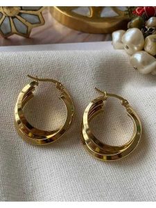 Luseera Kolczyki-kreole rozmiar: onesize. Żółte kolczyki Luseera, ze stali. Za 34,99 zł.