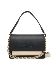 TOUS Torebka Audree Kaos Icon 2002287651 Czarny. Czarne torebki klasyczne Tous, bez wzorów, ze skóry, bez dodatków. Za 599,99 zł.