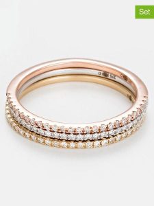 DIAMANTA Złote pierścionki (3 szt.) "Belles Alliances" z diamentami rozmiar: 50. Żółte pierścionki DIAMANTA, z diamentem, złote. Za 3 089,53 zł.