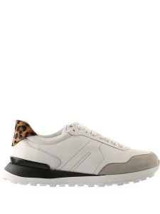 Högl Skórzane sneakersy "Tony" w kolorze biało-szarym rozmiar: 38. Białe trampki HÖGL, bez wzorów, bez zapięcia. Za 386,53 zł.