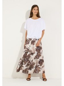 More & More Spódnica w kolorze biało-beżowo-brązowym rozmiar: 36. Białe spódnice More & More, bez wzorów, maxi. Za 259,95 zł.