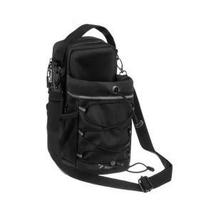 Torba sportowa 4,5 l, torba na siłownię, magnetyczny uchwyt na butelkę z wodą. Czarne torby podróżne i sportowe TRIZAND, bez wzorów, z materiału. Za 149,00 zł.
