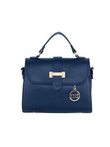 Mia Tomazzi Skórzana torebka "Diomede" w kolorze granatowym - 24 x 20 x 12 cm rozmiar: onesize. Niebieskie torebki klasyczne Mia Tomazzi, bez wzorów, z materiału, przez ramię, bez dodatków. Za 293,59 zł.