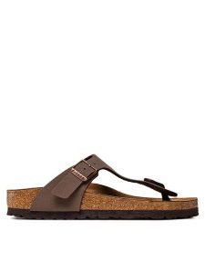 Birkenstock Japonki Gizeh Bs 0043753 Brązowy. Brązowe klapki Birkenstock, bez wzorów, ze skóry, bez obcasa. Za 359,99 zł.