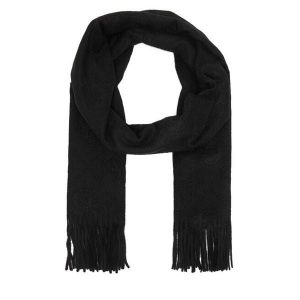 Szalik Guess. Czarne szaliki Guess, z aplikacjami. Za 234,99 zł.