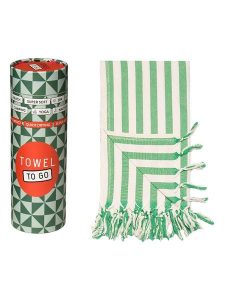 Samimi Chusta hammam "Demeter" w kolorze kremowo-zielonym - 180 x 100 cm rozmiar: onesize. Brązowe apaszki i chusty Samimi, bez wzorów, z bawełny. Za 60,99 zł.