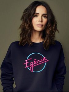 WOOOP Bluza "Egerie" w kolorze granatowym rozmiar: S. Niebieskie bluzy Wooop, s, bez wzorów, z bawełny, bez kaptura. Za 107,45 zł.