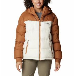 Kurtka Turystyczna Puchowa Damska Columbia Pike Lake II Insulated Jacket. Brązowe kurtki Columbia, l, bez wzorów, z puchu, bez kaptura. Za 429,99 zł.