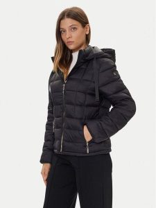 Gaudi Kurtka zimowa 521BD35002 Czarny Regular Fit. Czarne kurtki Gaudi, na zimę, bez wzorów, z syntetyku, bez kaptura. Za 419,99 zł.