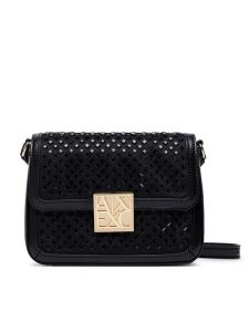 Armani Exchange Torebka XW003374 AF26449 MC043 Czarny. Czarne torebki klasyczne Armani Exchange, bez wzorów, ze skóry, bez dodatków. Za 614,99 zł.