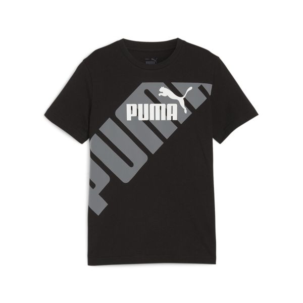 Puma Koszulka Power Graphic 67925401. Czarne bluzki Puma, bez wzorów, sportowe, bez kołnierzyka, bez ramiączek. Za 60,99 zł.