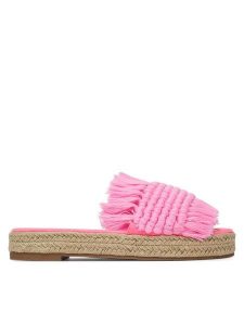 DeeZee Espadryle S855-1 Różowy. Czerwone espadryle DeeZee, bez wzorów, z materiału, bez obcasa. Za 129,99 zł.