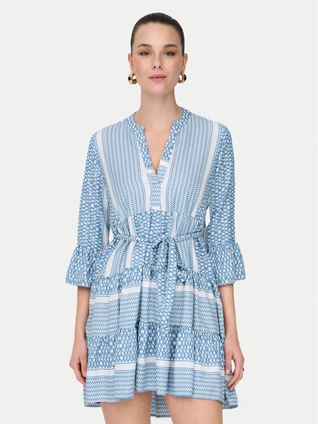 ONLY Sukienka letnia Athena 15219486 Niebieski Regular Fit. Niebieskie kombinezony ONLY, na lato, xs, bez wzorów, z syntetyku, bez kołnierzyka, bez ramiączek. Za 82,99 zł.