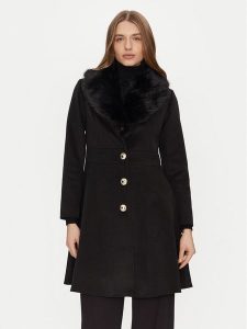 Rinascimento Płaszcz przejściowy CFC0121914003 Czarny Regular Fit. Czarne płaszcze Rinascimento, m, bez wzorów, z syntetyku, bez kaptura. Za 579,99 zł.