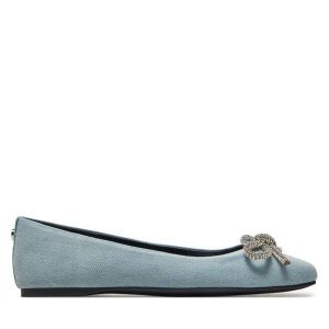 Baleriny Steve Madden. Niebieskie balerinki Steve Madden, bez wzorów, bez obcasa, bez zapięcia. Za 269,99 zł.