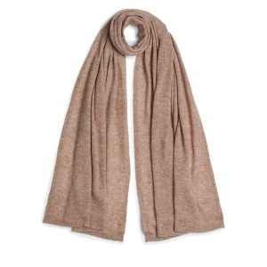 Szalik Tommy Hilfiger. Brązowe szaliki TOMMY HILFIGER, bez wzorów. Za 409,99 zł.