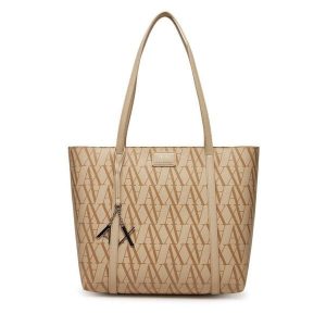 Torebka Armani Exchange. Brązowe torebki klasyczne Armani Exchange, bez wzorów, bez dodatków. Za 469,99 zł.