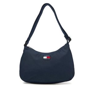 Torebka Tommy Jeans. Niebieskie torebki klasyczne Tommy Jeans, bez wzorów, z jeansu, bez dodatków. Za 209,99 zł.
