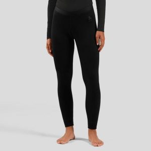 Legginsy termoaktywne damskie ODLO Merino 160 BL Bottom Long. Czarne legginsy ODLO, bez wzorów. Za 379,99 zł.