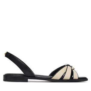 Sandały Aldo. Czarne sandały ALDO, bez wzorów, bez obcasa, na płaskiej podeszwie, bez zapięcia. Za 269,99 zł.