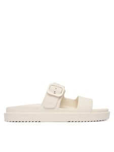 Tommy Hilfiger Klapki FW0FW08953 Biały. Białe klapki TOMMY HILFIGER, bez wzorów, z syntetyku, bez obcasa. Za 209,99 zł.