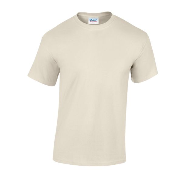 Ciężka Bawełniana Koszulka Unisex Dla Dorosłych. Brązowe bluzki GILDAN, xl, bez wzorów, z bawełny, sportowe, bez kołnierzyka, bez ramiączek. Za 26,99 zł.