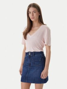 BOSS T-Shirt C_Ela_1 50538645 Różowy Regular Fit. Czerwone t-shirty Boss, l, bez wzorów, ze lnu, bez kołnierzyka, bez ramiączek. Za 271,99 zł.